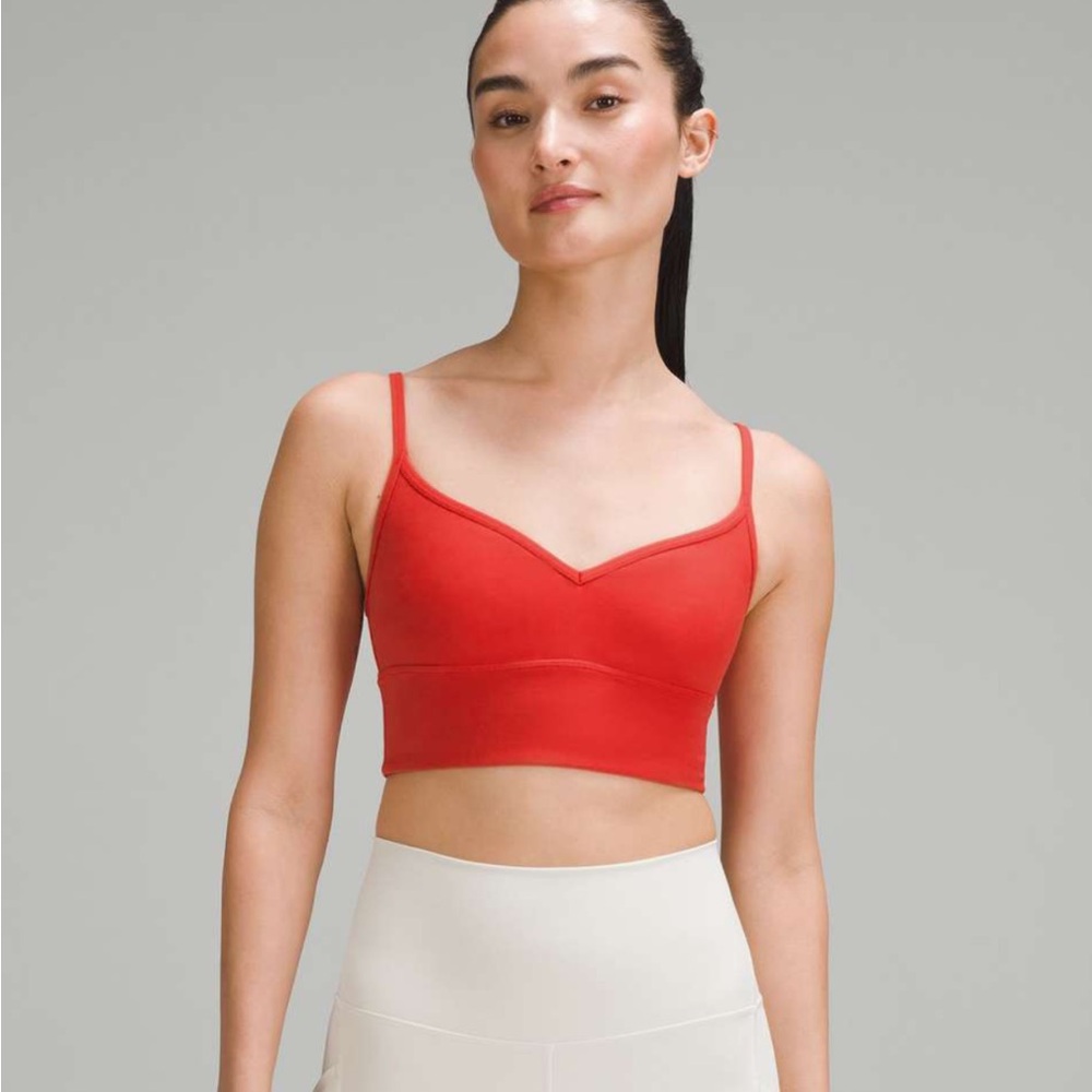 Lululemon Align Sweetheart Bra A/B, Size 4, Grenadine Red